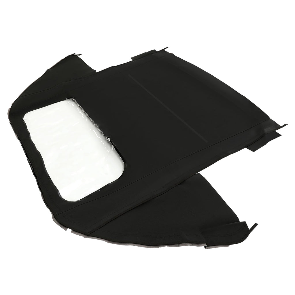 Convertible Top w/ Clear Window Black Vinyl For Porsche 911 993 1995-1998
