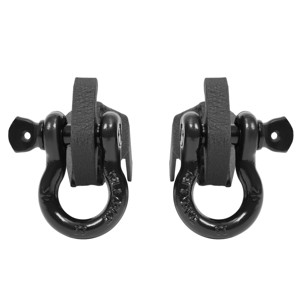 2pcs Front Tow Hook Shackle Mount Kit w/Hardware For Ford F150 F-150 2009-2023