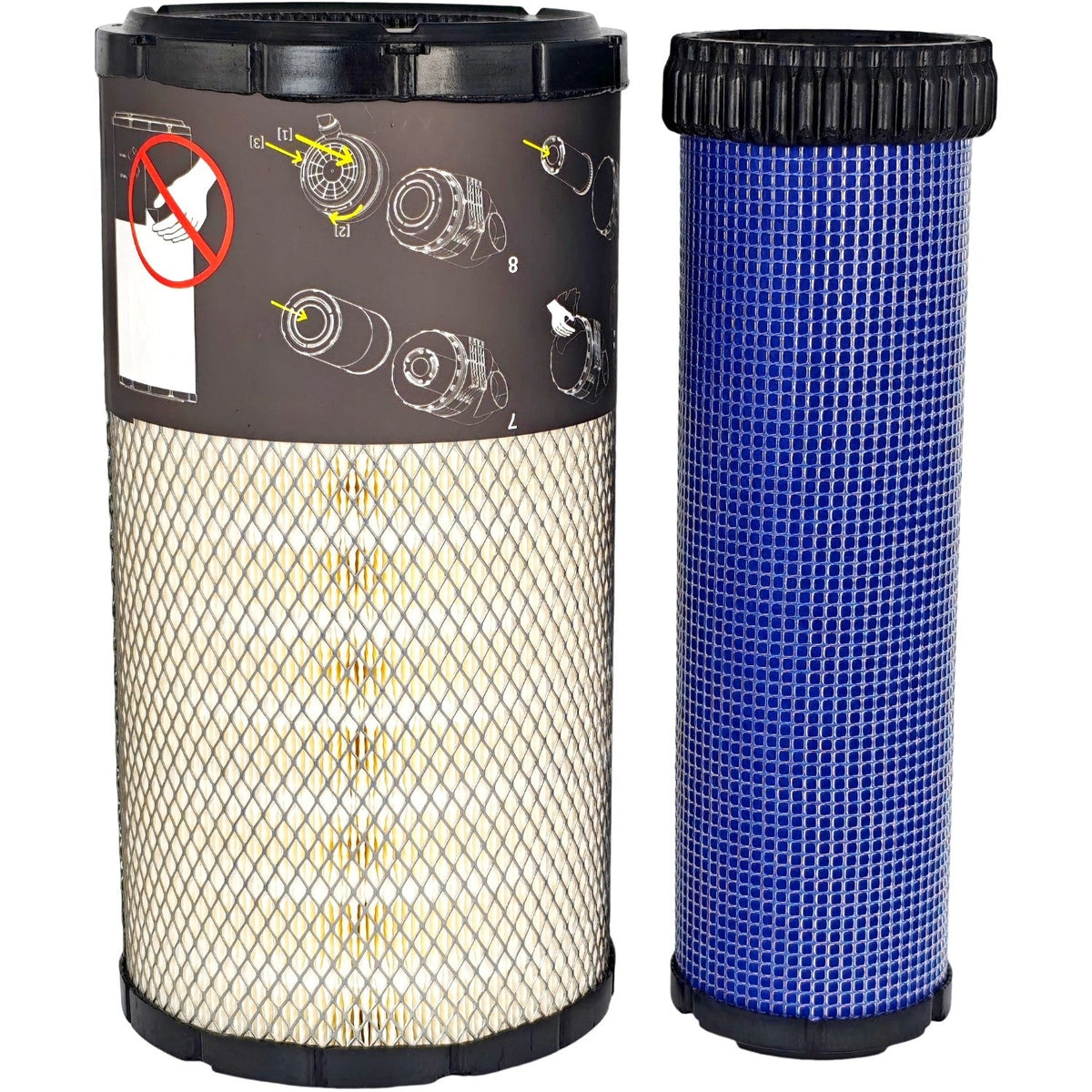 7386224 7386225 Outer Inner Air Filter Kit Fit for Bobcat S66 S76 S86 S64 S62