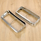 ABS Headlight Bezel w/ Visor Fit For Peterbilt 379 Freightliner Kenworth Truck