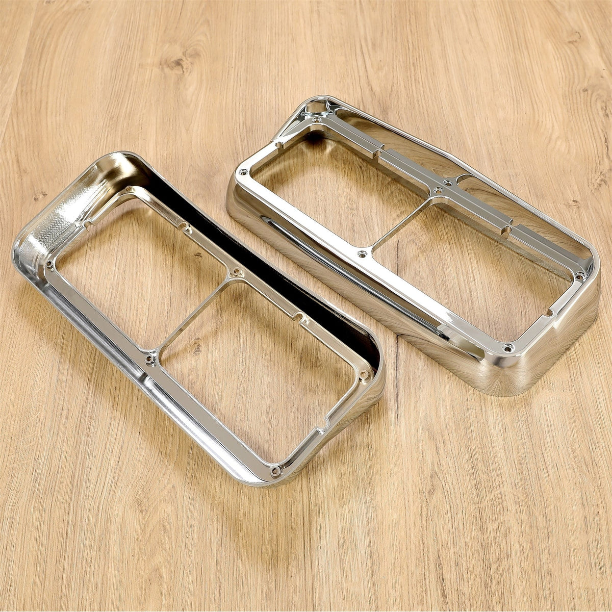 ABS Headlight Bezel w/ Visor Fit For Peterbilt 379 Freightliner Kenworth Truck