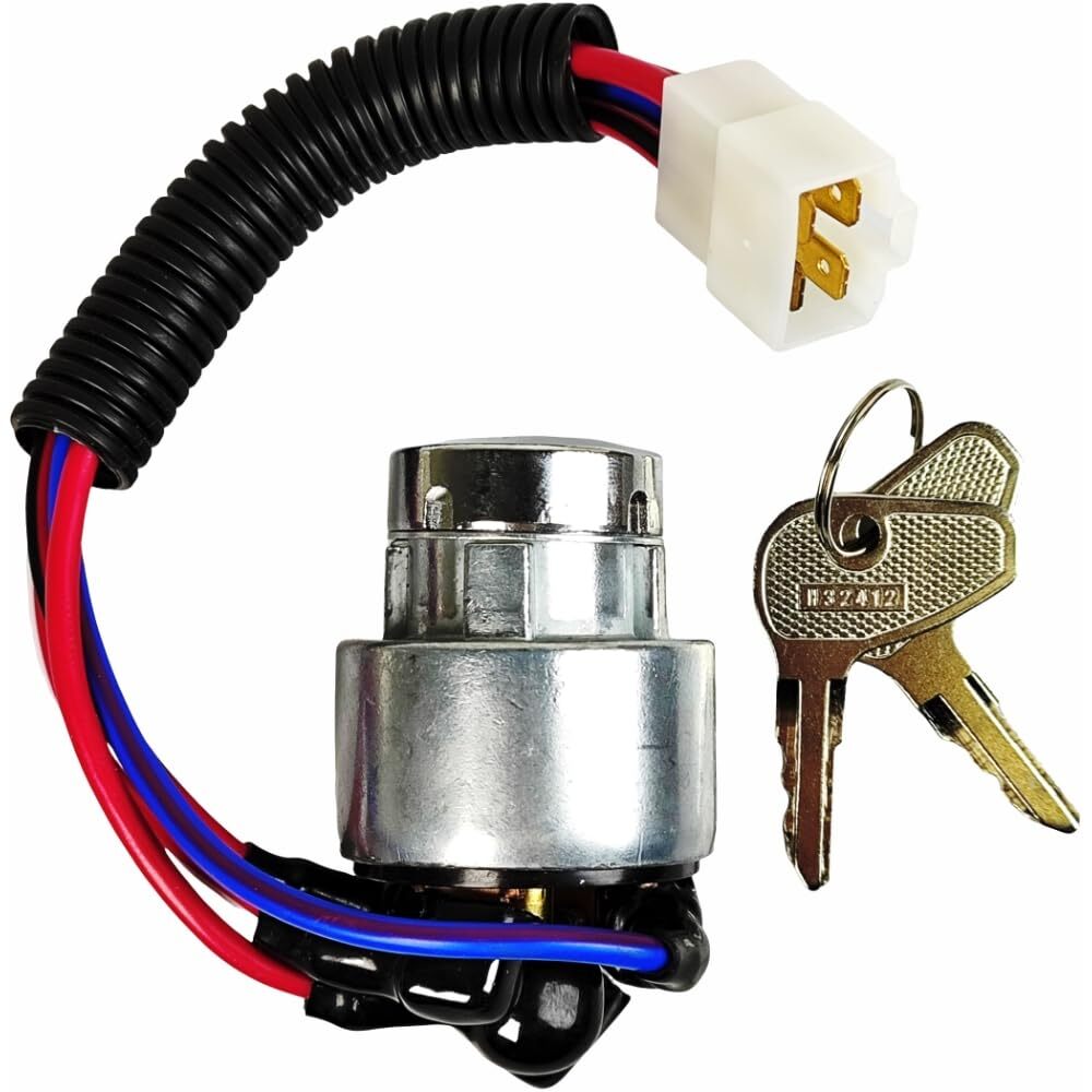 Ignition Switch 2 Keys for Kubota MX5000DT MX4700DT MX4700F MX4700H TC020-31822