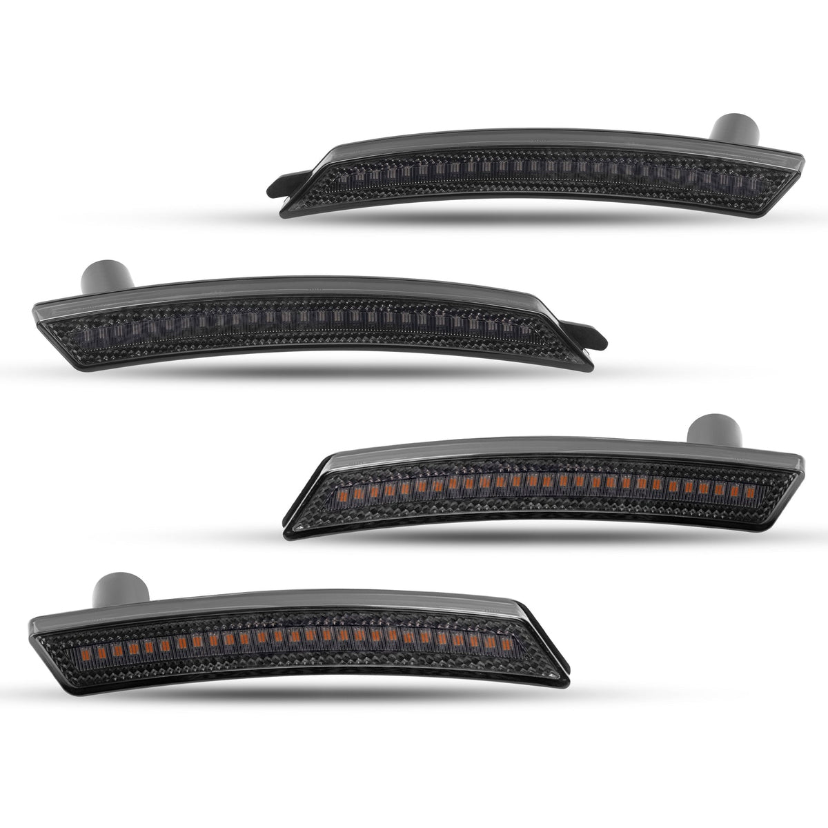Front Rear Full LED Fender Side Marker Lights For Mini Cooper R55 R56 R57 07-16