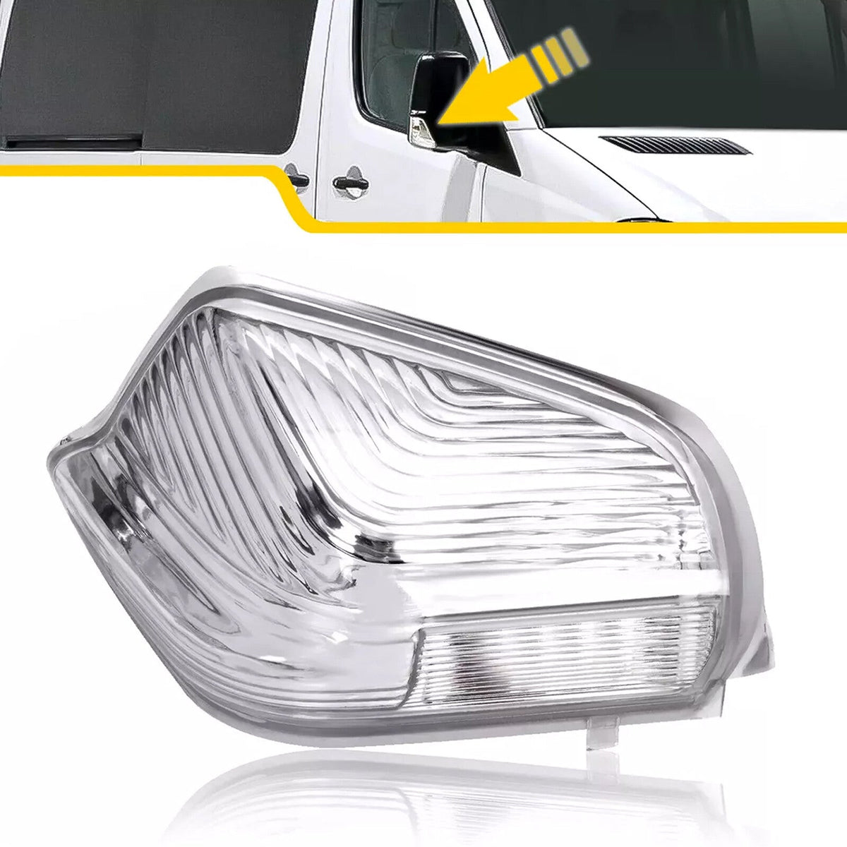 Right Indicator Lens Door Mirror Passenger Side For Mercedes Sprinter 2006-2021