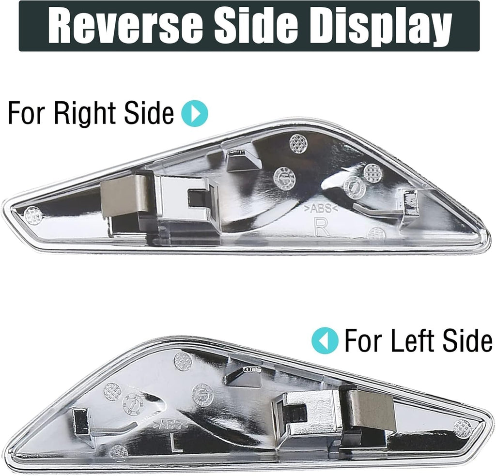 Left + Right Side Fender Chrome Emblem Moulding For BMW X3 F25 X4 F26 2015-2017