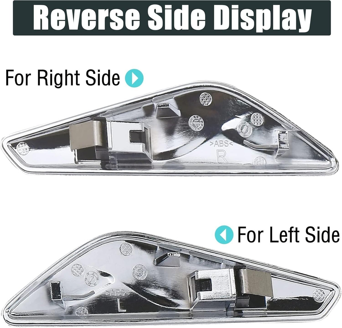 Left + Right Side Fender Chrome Emblem Moulding For BMW X3 F25 X4 F26 2015-2017