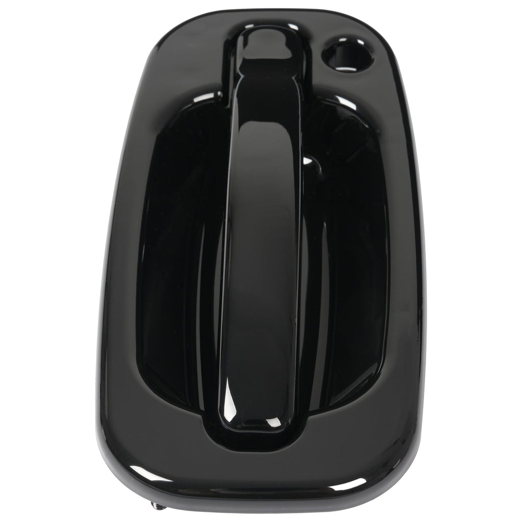 Door Handle Set For Chevy Silverado 1500 1999-2006 Smooth Black Front Outer 2PCS