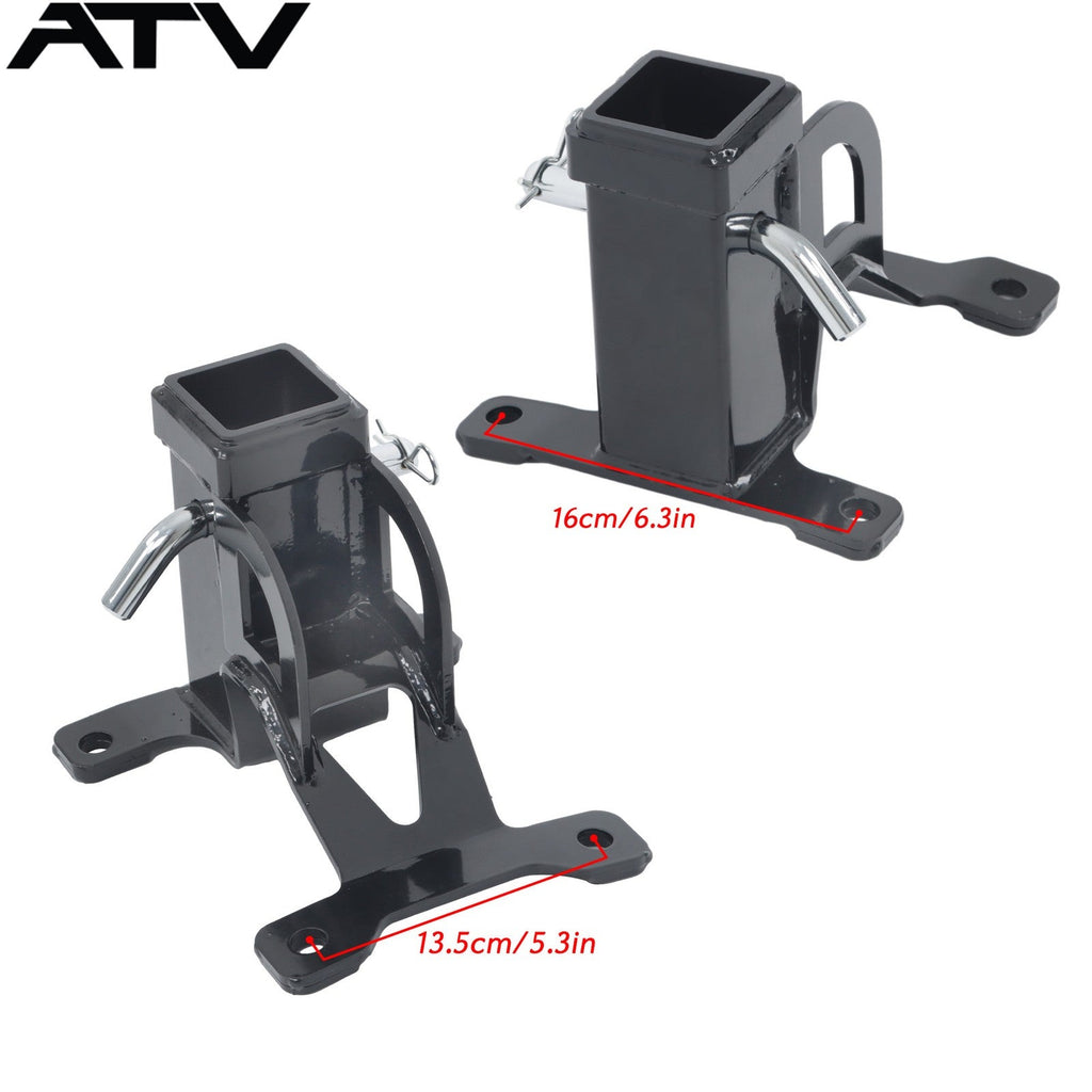 Black UTV 2'' Rear Receiver Tow Hitch For Polaris RZR PRO XP 4 years 2020+ Steel