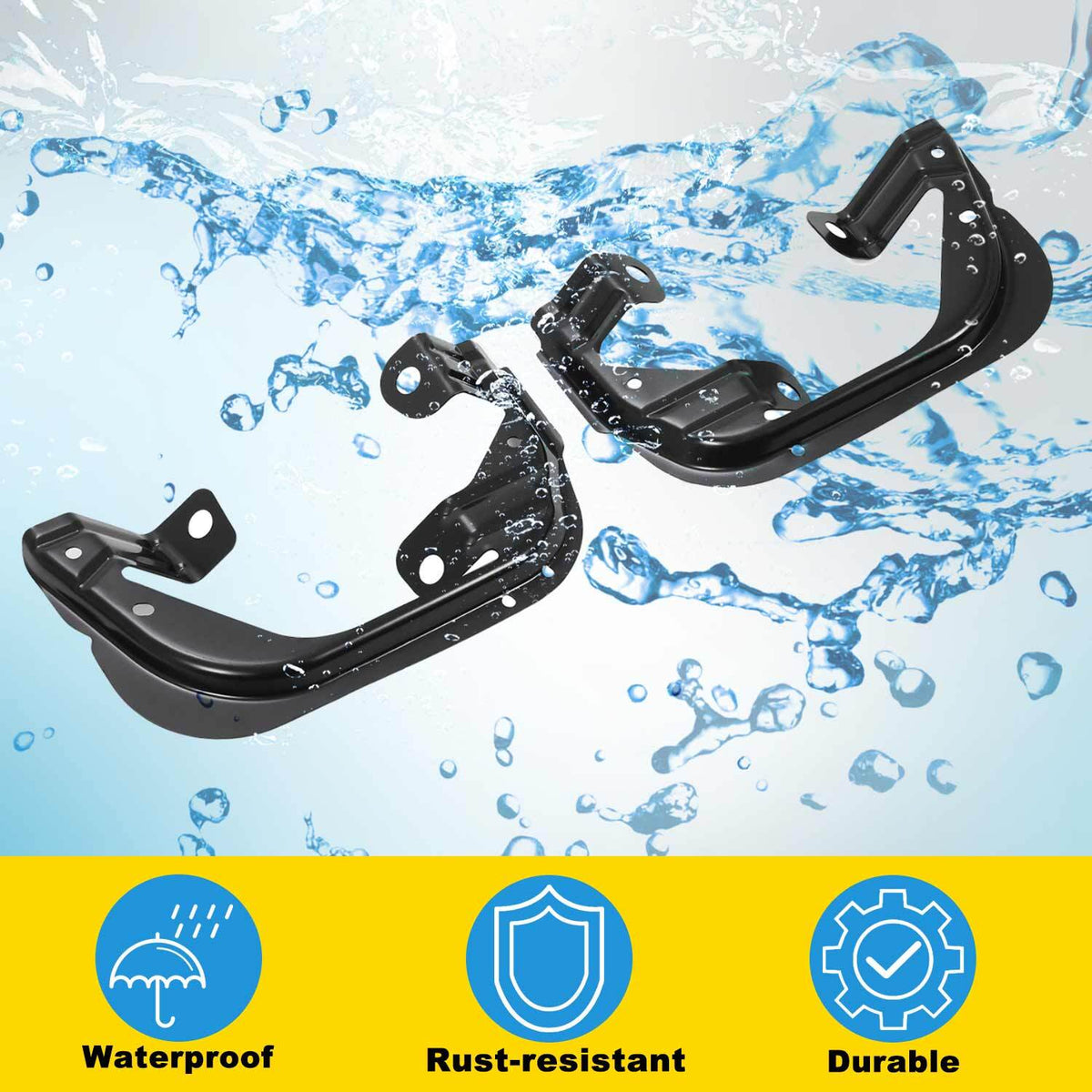 Fog Light Lamp Bracket Steel Pair for Dodge Ram 1500 2500 3500 Truck Pickup