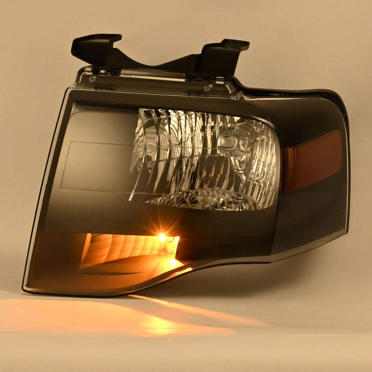 Left For Ford Expedition 2007-2014 Headlight W/bulbs Amber Reflector 7L1Z13008DB