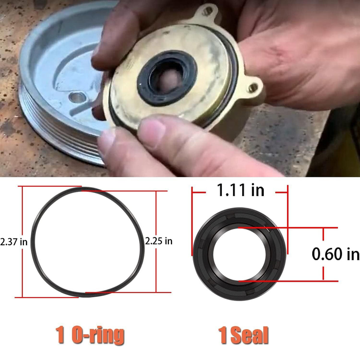 For Volvo Penta Raw Sea Water Pump Repair Rebuild Kit 5.0Gi 5.0GL 5.0GXi 5.0OSi
