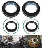 Front Axle Knuckle Tube Seal Kit & Thrust Washer Snap Ring for Ford F250 F350
