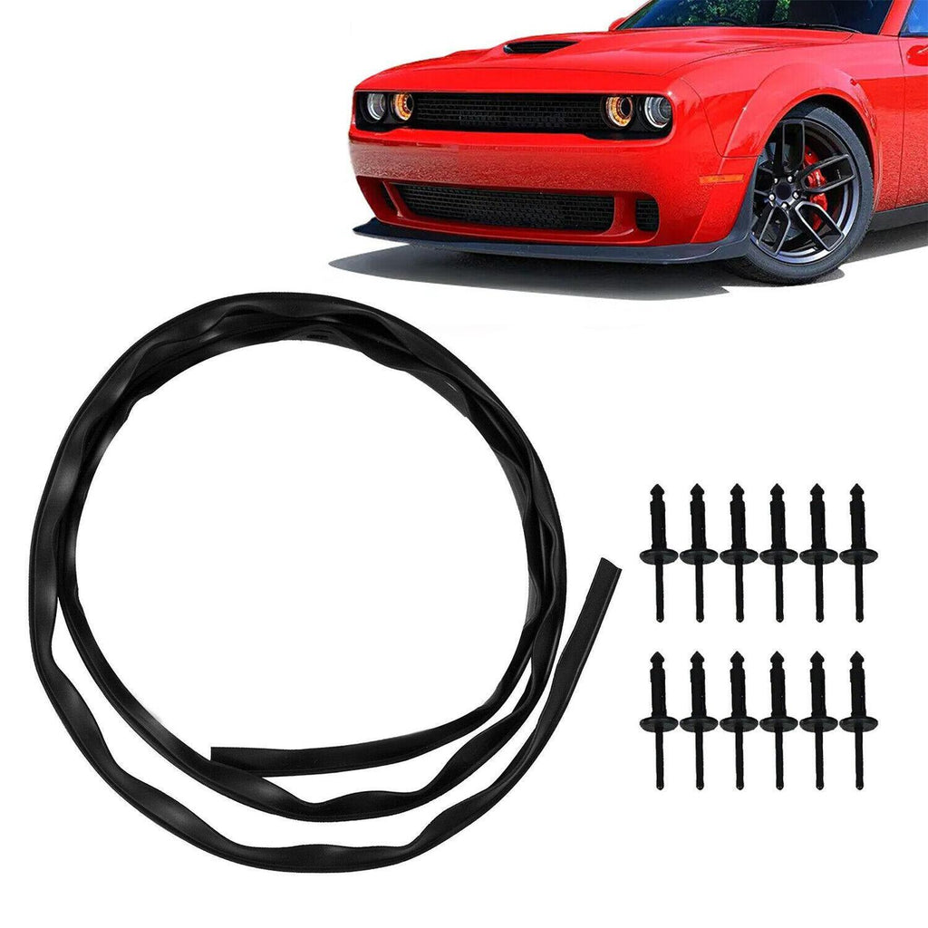For 2008-2022 Dodge Challenger Engine Hood Bumper Weatherstrip Seal w/ 12*Rivet