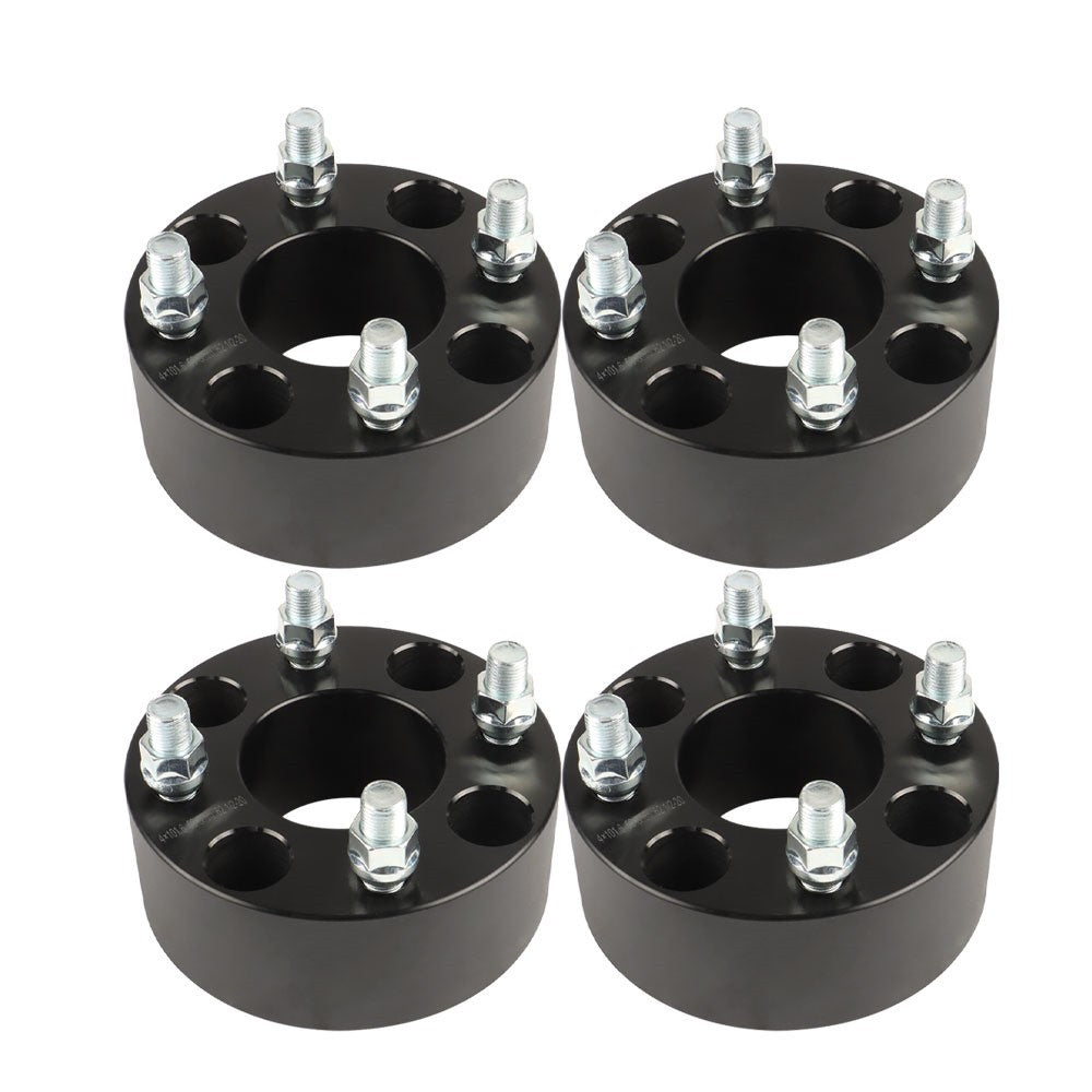 2" 4x4 Wheel Spacers For Golf Cart  GO Club Car 1/2"x20 Studs 4Pc Black ATV