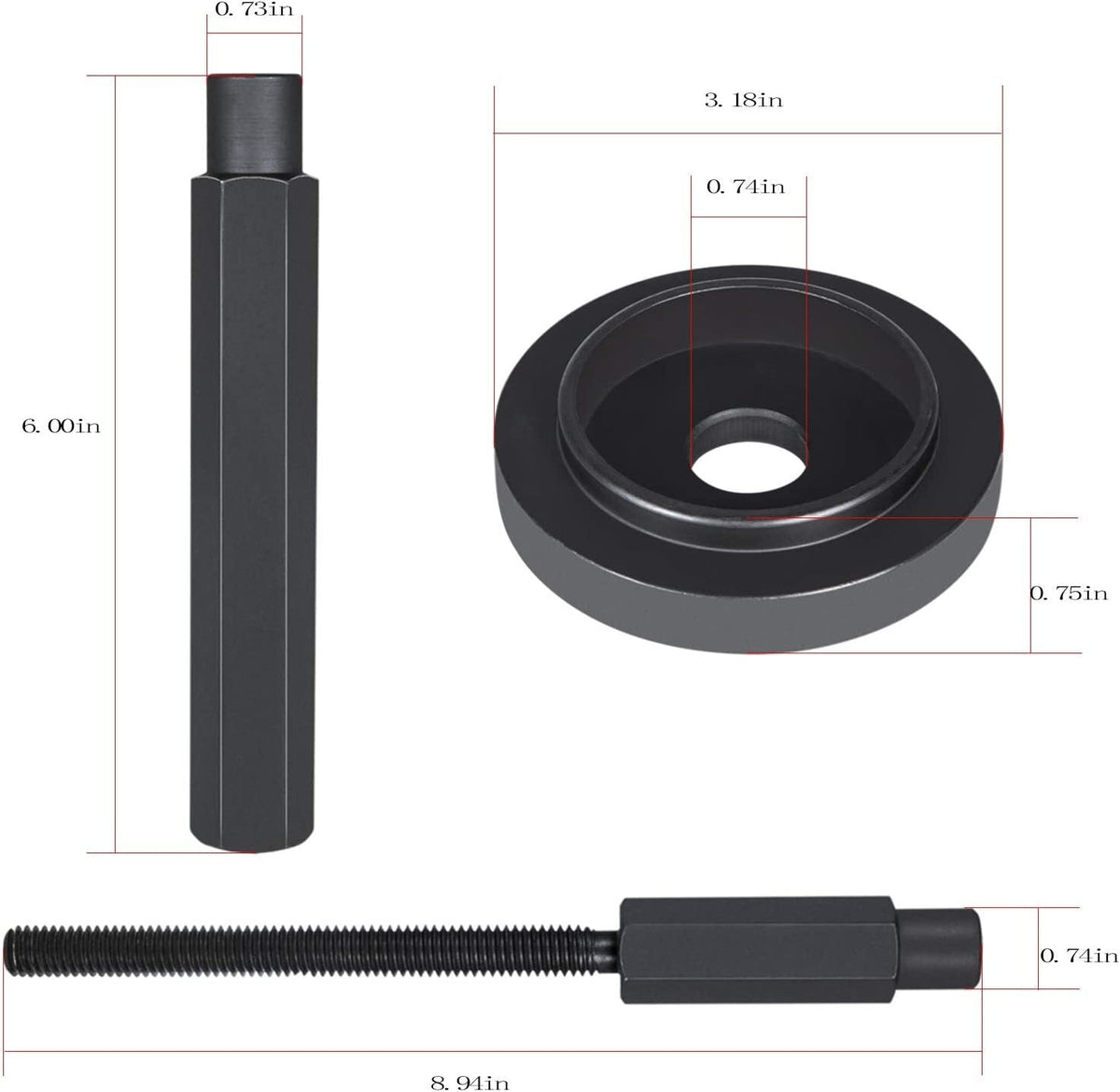 8885B Inner Axle Seal Installer Set for Chrysler/Dodge/Jeep Ram Truck 1500 2500
