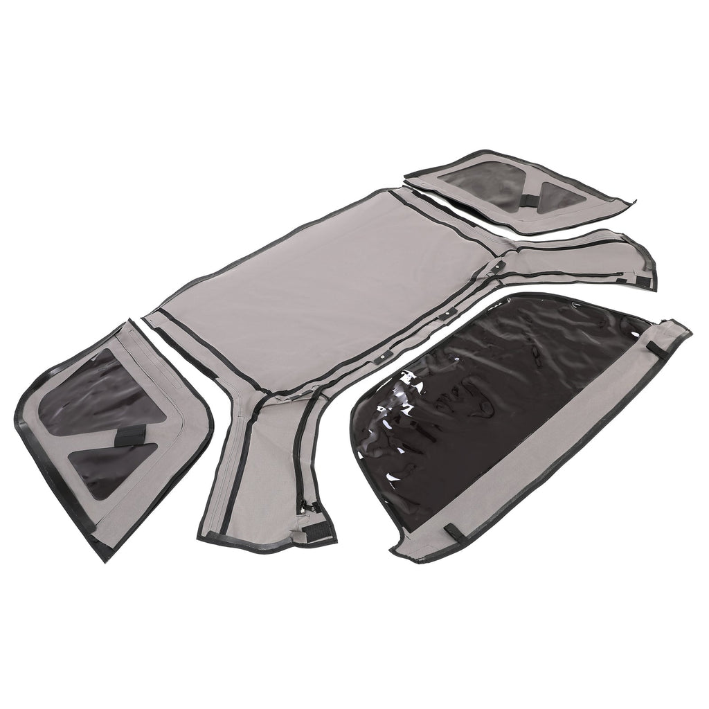 For Kia Sportage 1996-2002 Convertible Sailcloth Vinyl Soft Top & Plastic Window