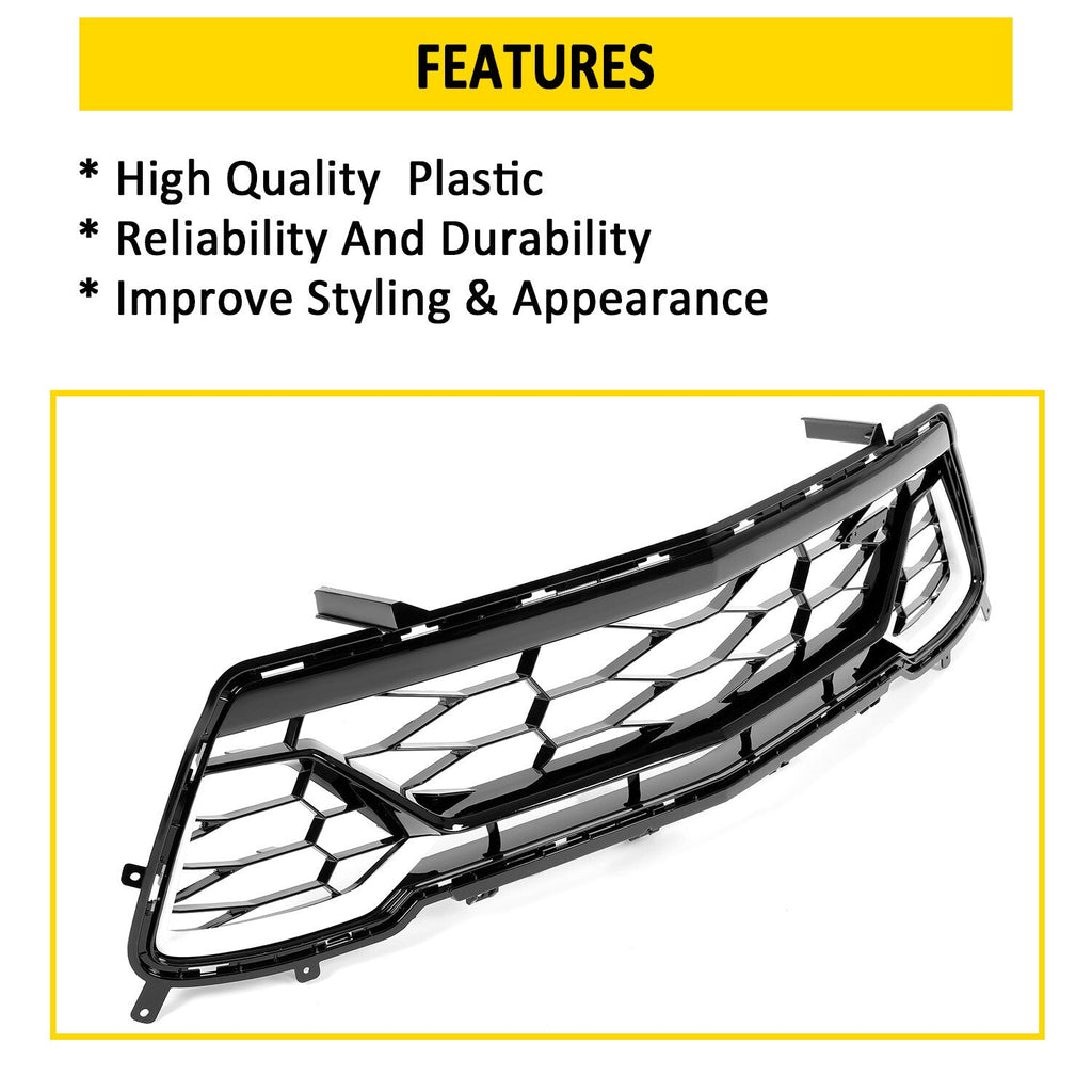 Front Bumper Lower Grille Mesh Grill For 2016-2018 Chevrolet Camaro SS #84040593