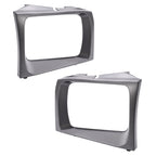2PCS Headlight Door Set Bezel For Ford Super Duty F250 F350 F450 F550 1999-2004
