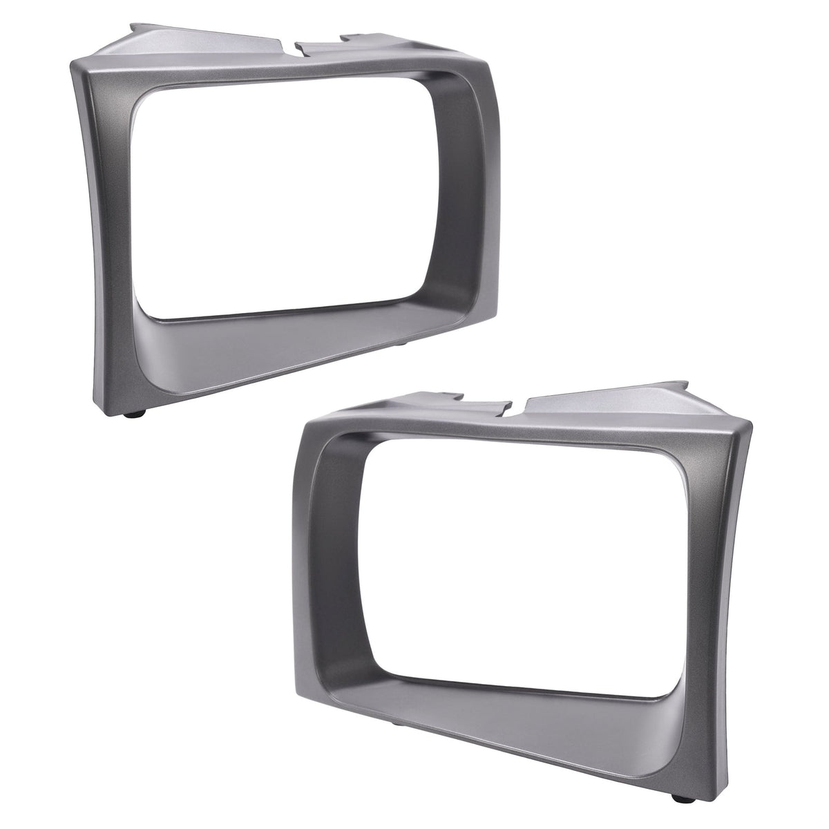 2PCS Headlight Door Set Bezel For Ford Super Duty F250 F350 F450 F550 1999-2004