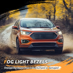 Pair Front Bumper Fog Lights Lamps Harness Switch Kit For Ford Edge 2015-2018