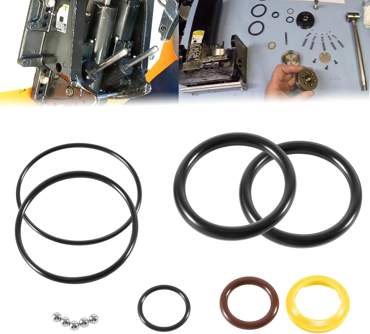 813432A3 Trim Tilt Cylinder Rebuild Seal Kit For 40-120HP Mercury Mariner Force