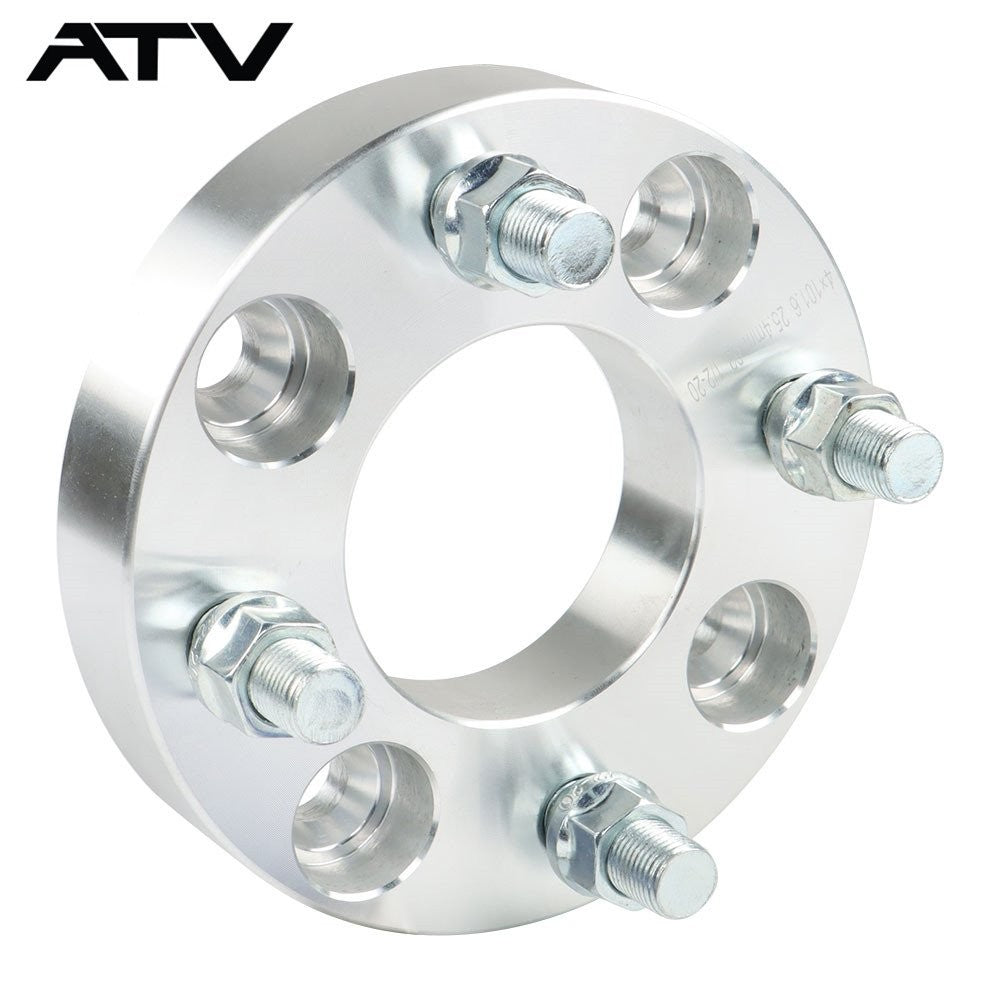 4PCS 1" Wheel Spacers 4x4 4x101.6 1/2"x20 For Golf Carts For EZGO Club Cars