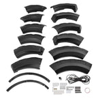 [4PCS] Pocket Riveted Wheel Fender Flare For 2009-2014 Ford F150 F-150 Styleside