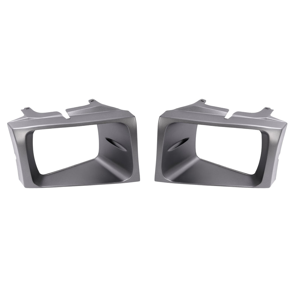2PCS Headlight Door Set Bezel For Ford Super Duty F250 F350 F450 F550 1999-2004