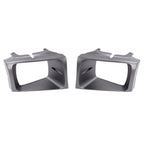 2PCS Headlight Door Set Bezel For Ford Super Duty F250 F350 F450 F550 1999-2004