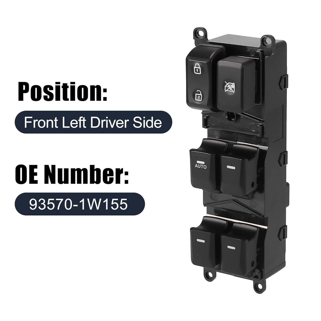 Master Power Window Control Switch Front Left Side For 2012-2015 Kia Rio 16 Pins