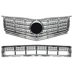 For Cadillac SRX 2013-2016 Front Grille Fog Lights & Bezels/ Lower Deflector Set
