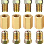 12 Piece 3/16in brake line (3/8-24 Inverted) Brake Line Fittings & Brass Unions