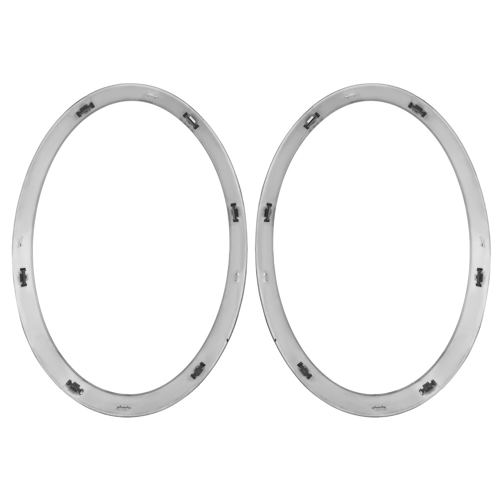 Pair Black Headlight Ring Bezel Cover Trim For Mini Cooper F55 F56 F57 2014-2021