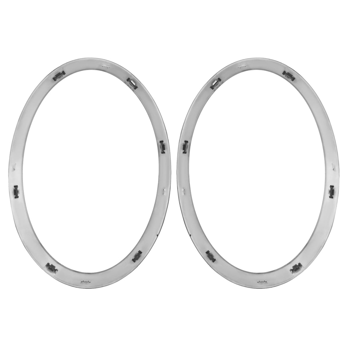 Pair Black Headlight Ring Bezel Cover Trim For Mini Cooper F55 F56 F57 2014-2021