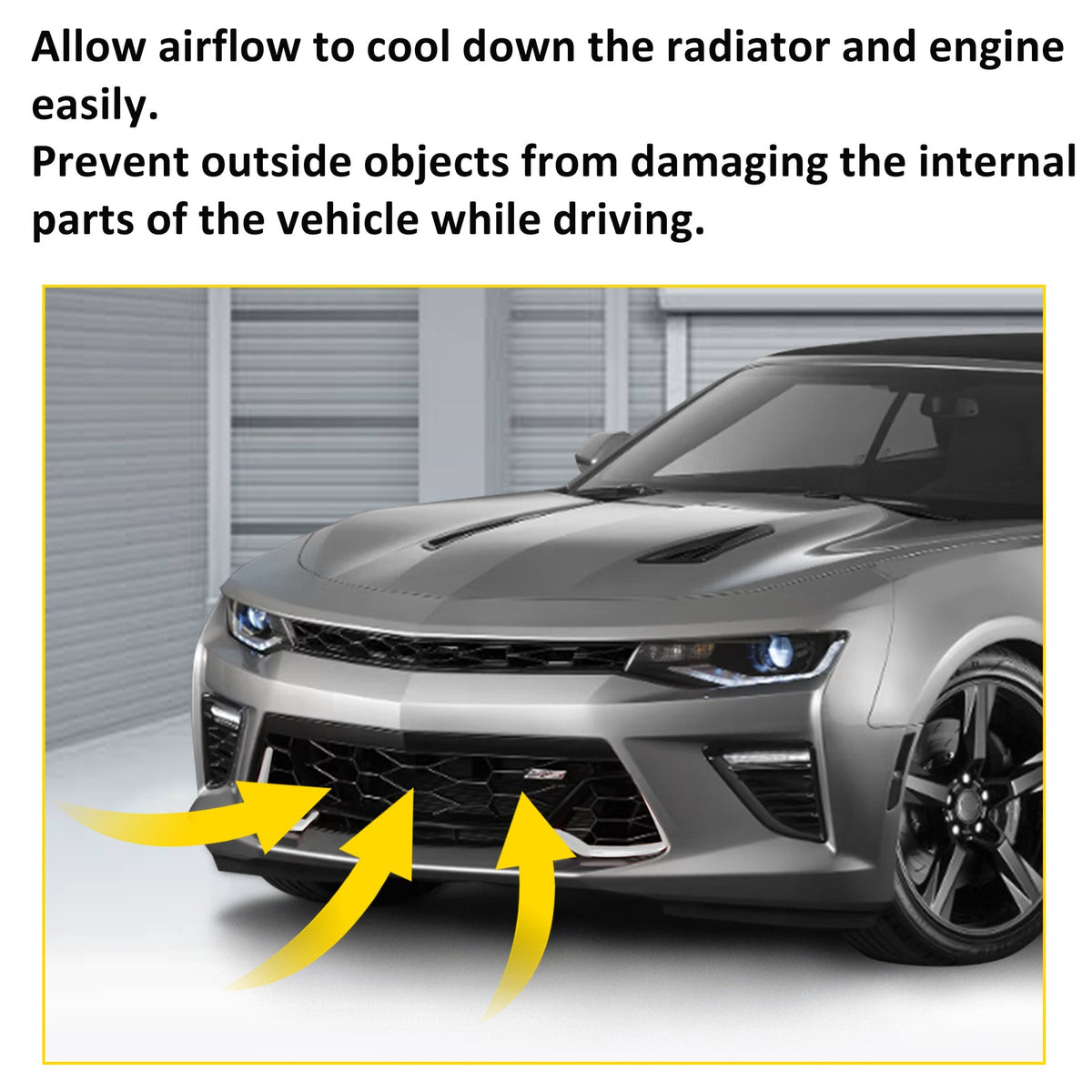 Front Bumper Lower Grille Mesh Grill For 2016-2018 Chevrolet Camaro SS #84040593