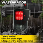 Black Smoke For Toyota Tundra 2007-2013 LED Tail Lights Brake Lamps Left+Right