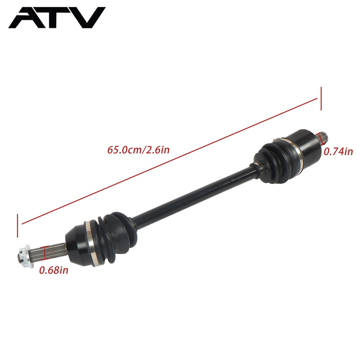 2PCS Front Left Right CV Axles Drive Shaft For Polaris Ranger 500 570 2017-2022