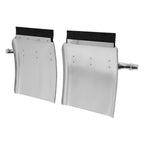 34"x24" stainless steel quarter fender kit pair universal truck w/ Support Tube