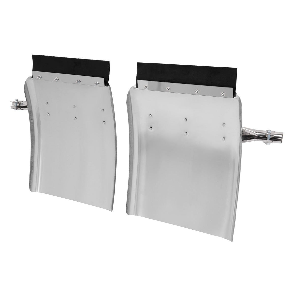 34"x24" stainless steel quarter fender kit pair universal truck w/ Support Tube