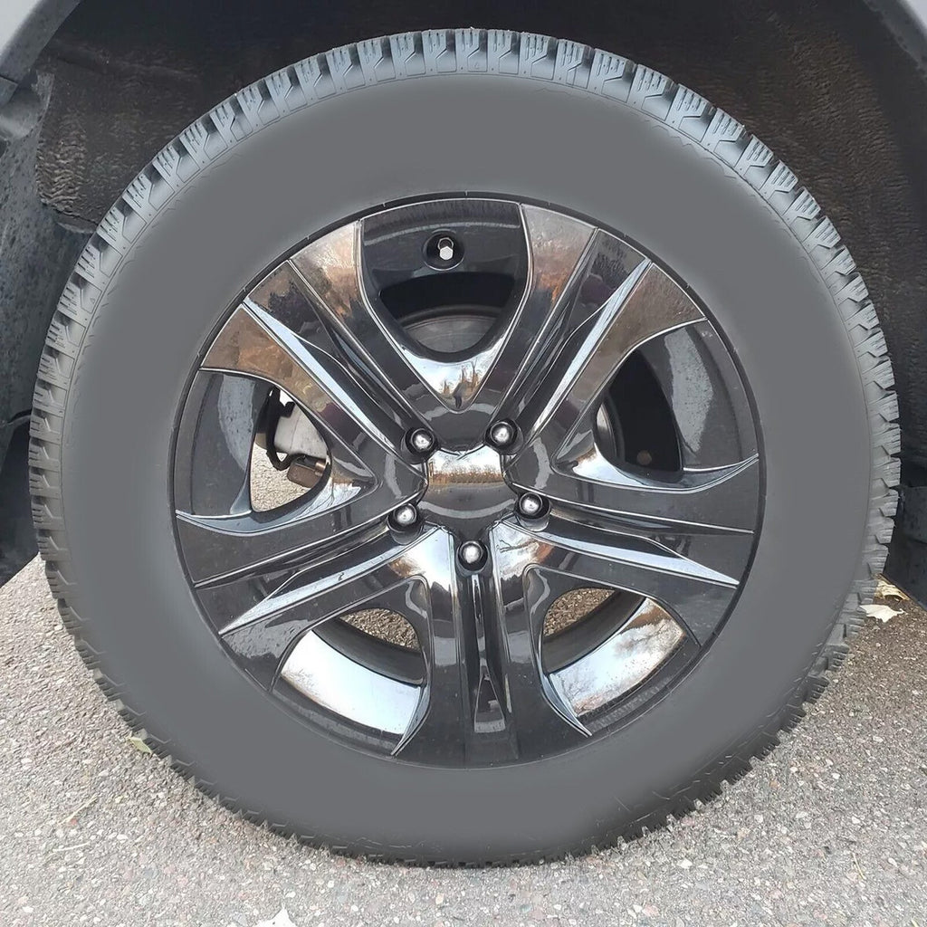 4X17'' Gloss Black Snap On Hubcaps Wheel Rims Cover For 2013-2018 Toyota Rav4