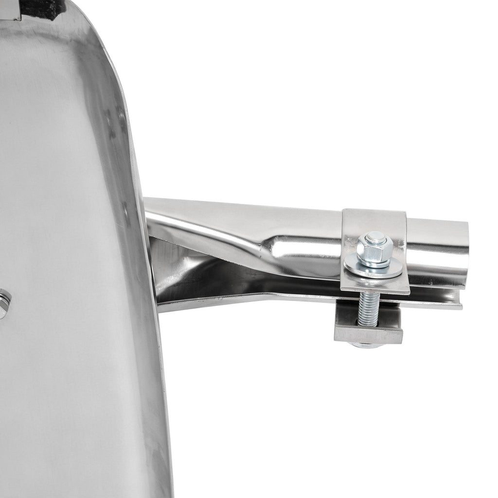 34"x24" stainless steel quarter fender kit pair universal truck w/ Support Tube