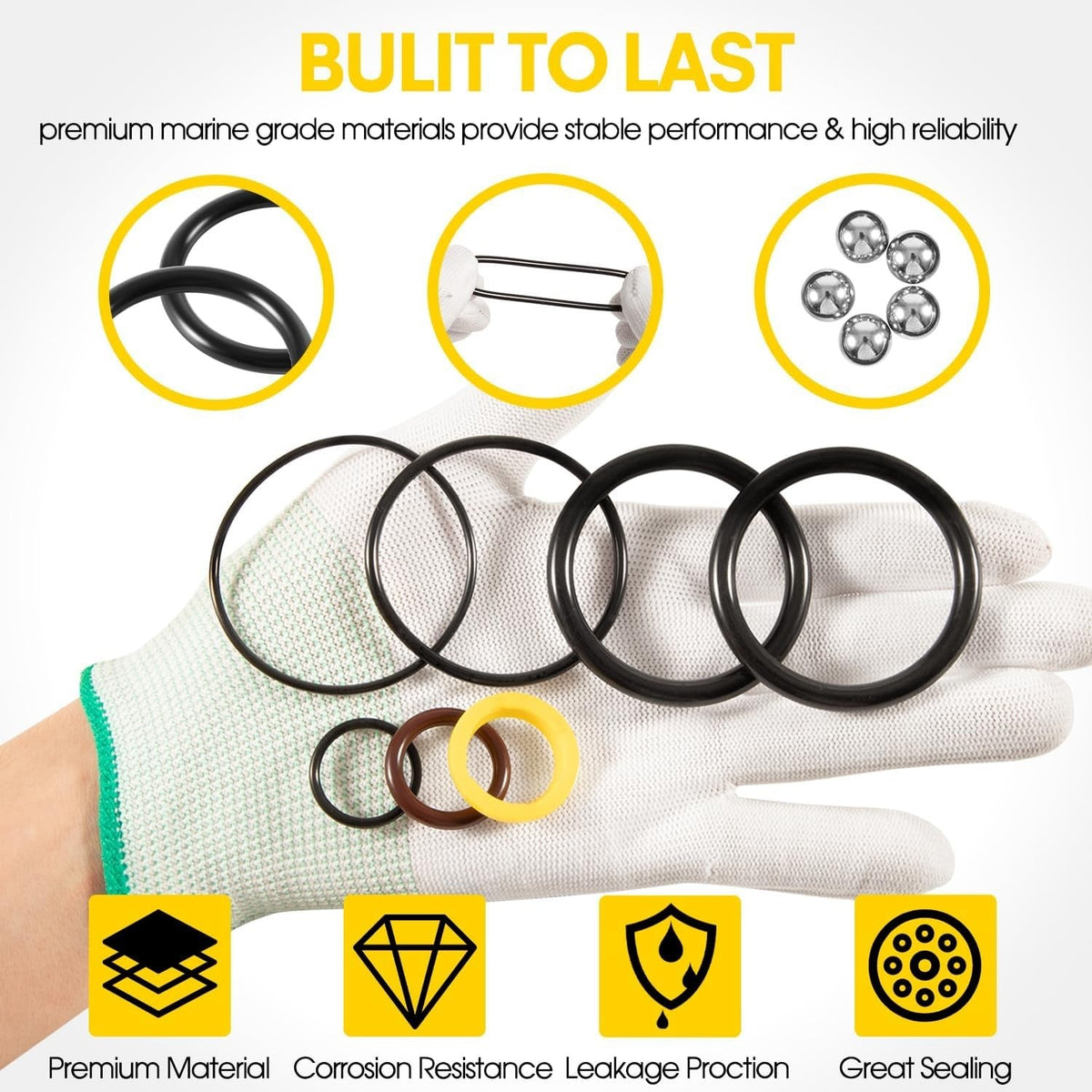 813432A3 Trim Tilt Cylinder Rebuild Seal Kit For 40-120HP Mercury Mariner Force