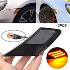 2x Smoked LED Side Marker Turn Signal Lights For Subaru BRZ Scion FRS 86 Toyota