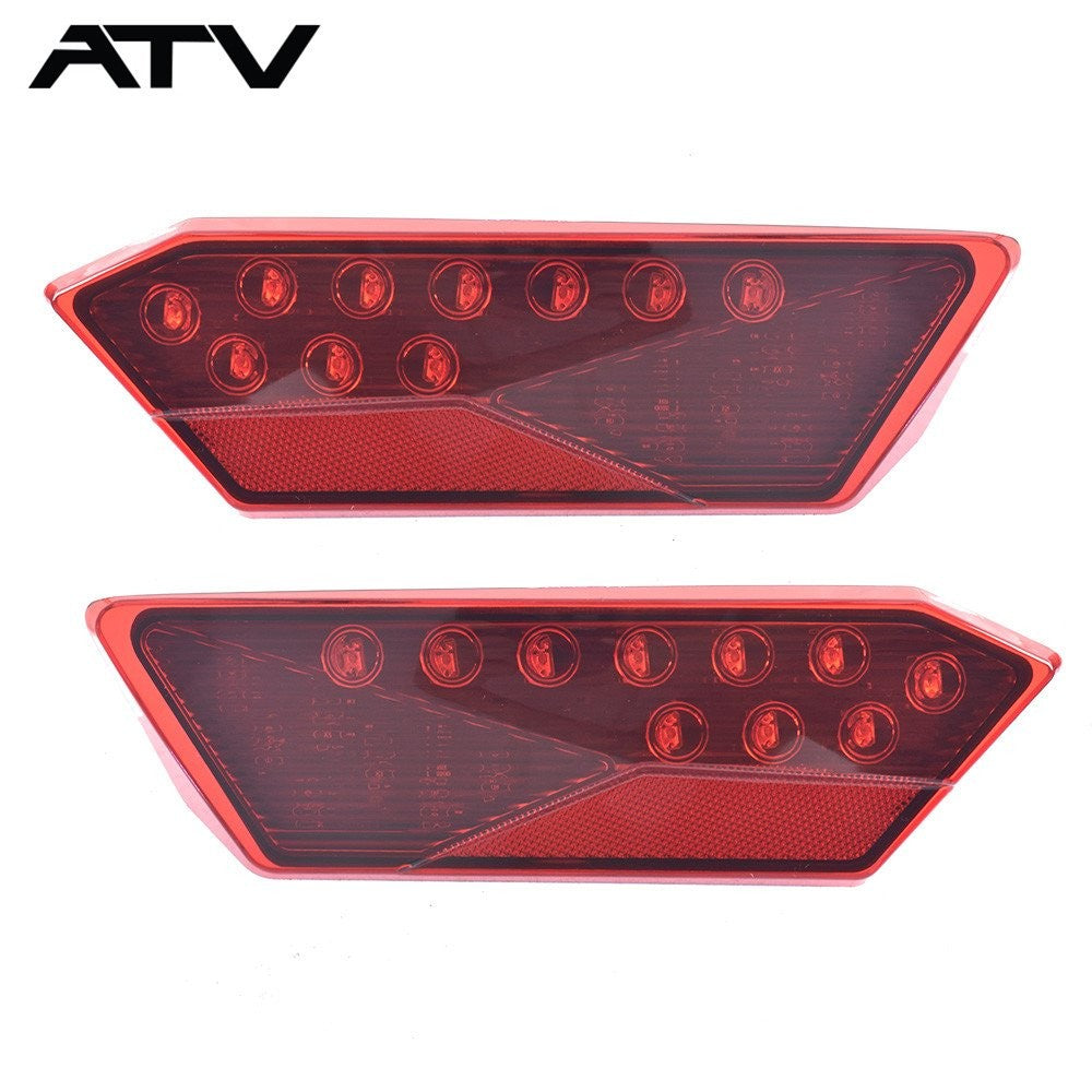 Pair Red LED Tail lights For Polaris RZR RZR 4 900/ 900 /XP /XP 1000 / XP 4 1000