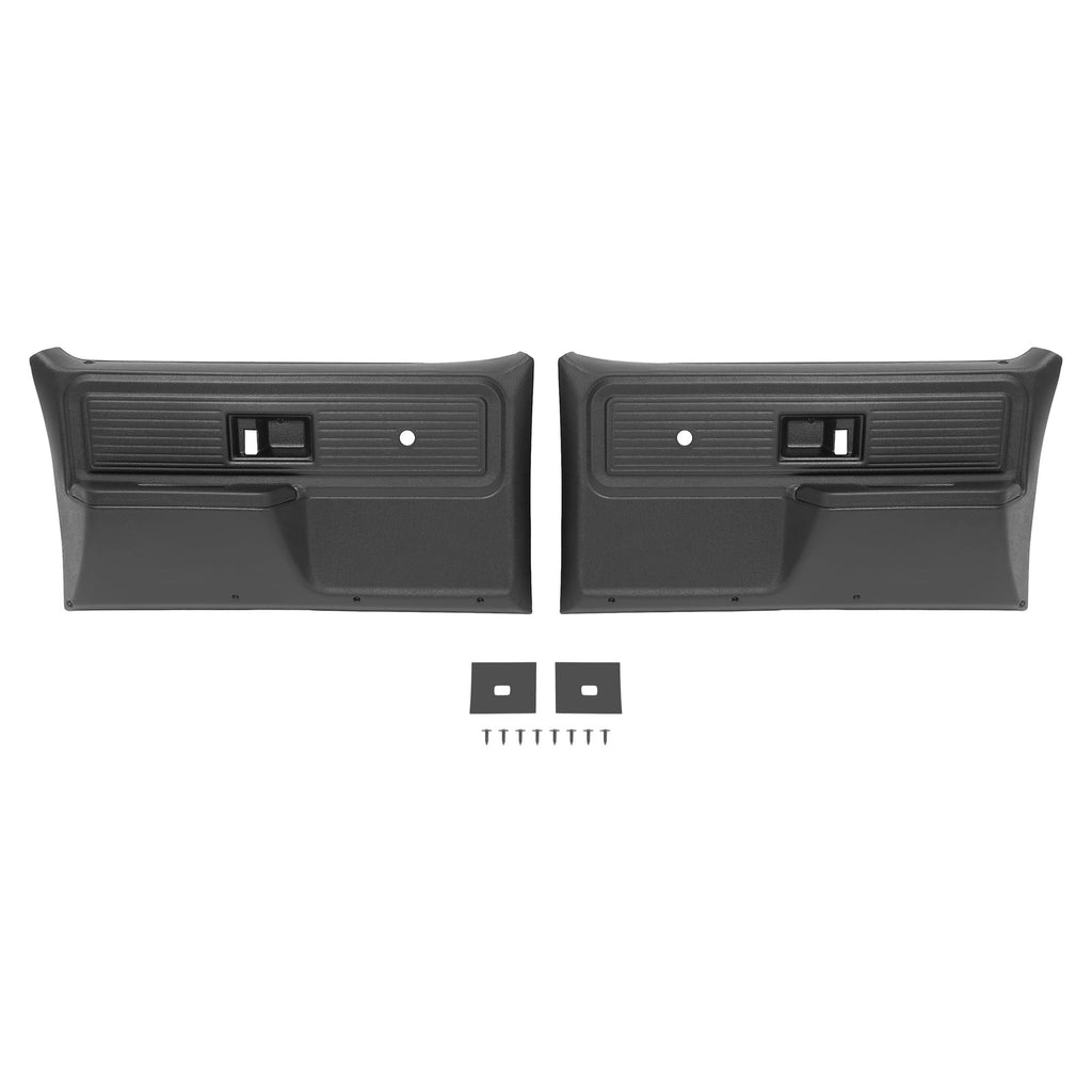 For Chevrolet/ GMC Truck 1977-1980 Inner Door Panels Black Plastic Left+Right
