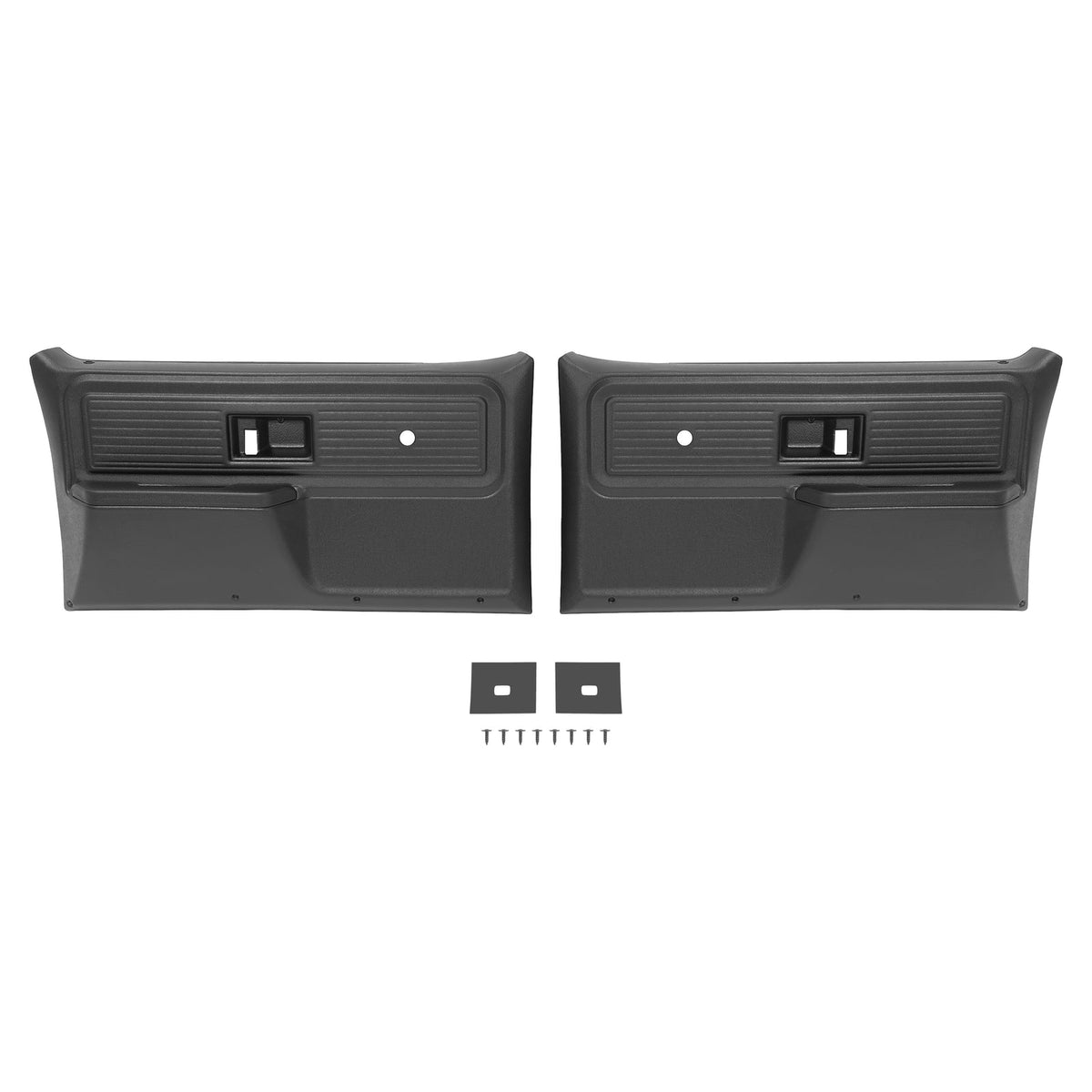 For Chevrolet/ GMC Truck 1977-1980 Inner Door Panels Black Plastic Left+Right