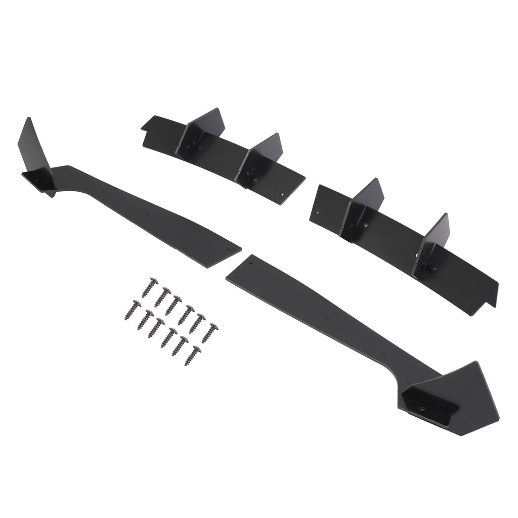For Ford Mustang 2018-2021 19 20 Rear Bumper Diffuser & Rear Side Splitter PE