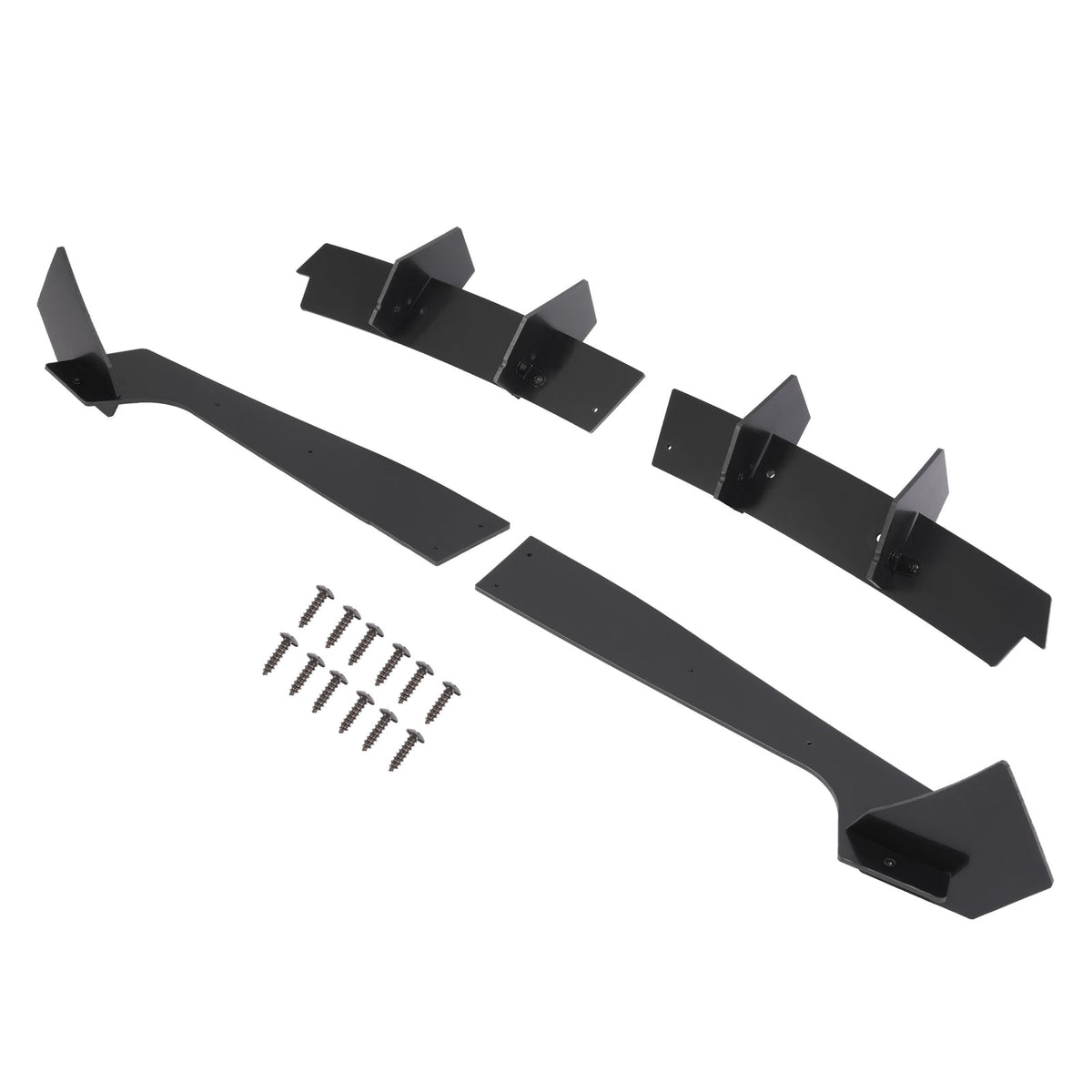 For Ford Mustang 2018-2021 19 20 Rear Bumper Diffuser & Rear Side Splitter PE