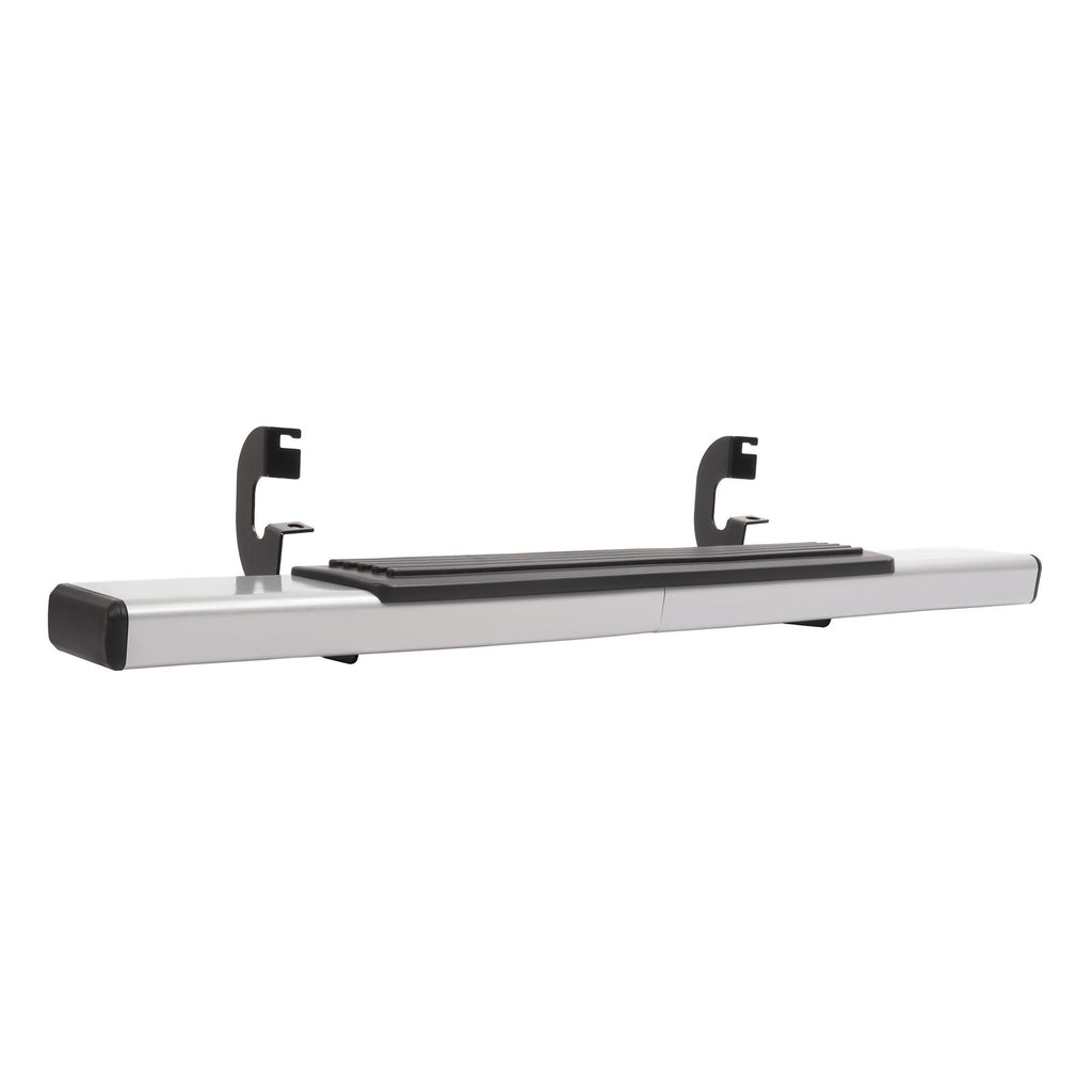 Side Step Bar Running Boards Silver+Black For 19-25 Silverado Sierra Regular Cab