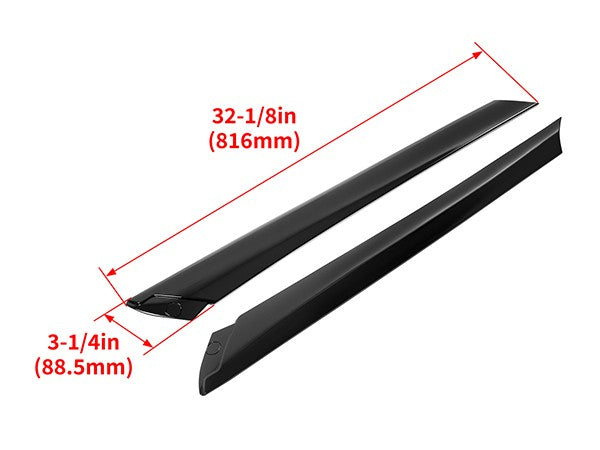 2x LH & RH Exterior A-Pillar Windshield Molding Garnish For Kia Soul 2014-2019